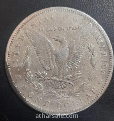 ٣ دولار امريكي مورجان فضة