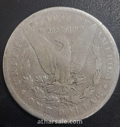 ٣ دولار امريكي مورجان فضة