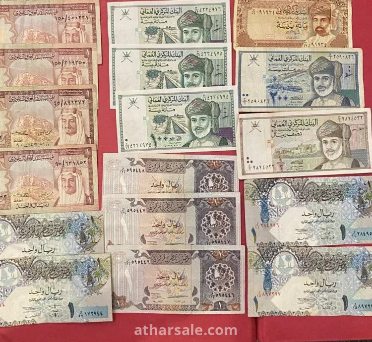 عملات ورقية من دول الخليج العربية
