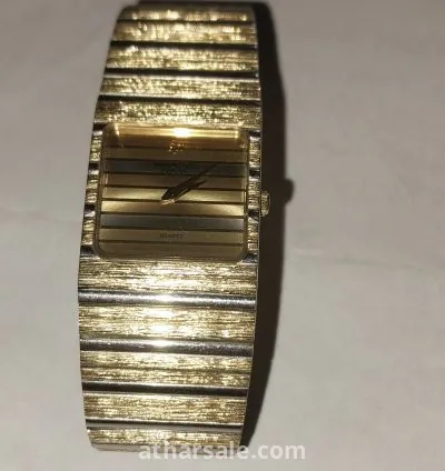 ساعه نادره اصدار محدود سويسري دهب عيار ١٨ مطلي