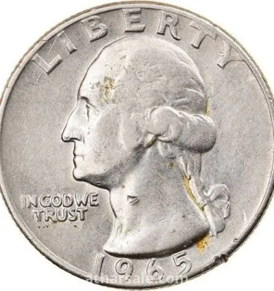 عملة ربع دولار  واشنطن 1965