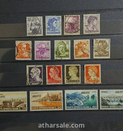 طابع البريد الايطالية الحضارة الرومانية