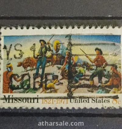 طابع  موقعة ميسورى الأمريكية