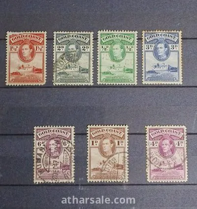 طابع حكم بريطانيا الملك جورج فى غرب أفريقيا