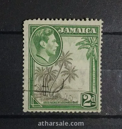 طابع حكم بريطانيا الملك جورج فى جاميكا