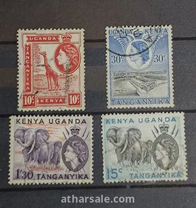 طابع حكم بريطانيا الملكة إليزابيث فى كينيا