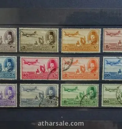 طابع الملك فاروق ملك مصر