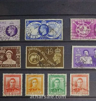 طابع ملك بريطانيا جورج السادس