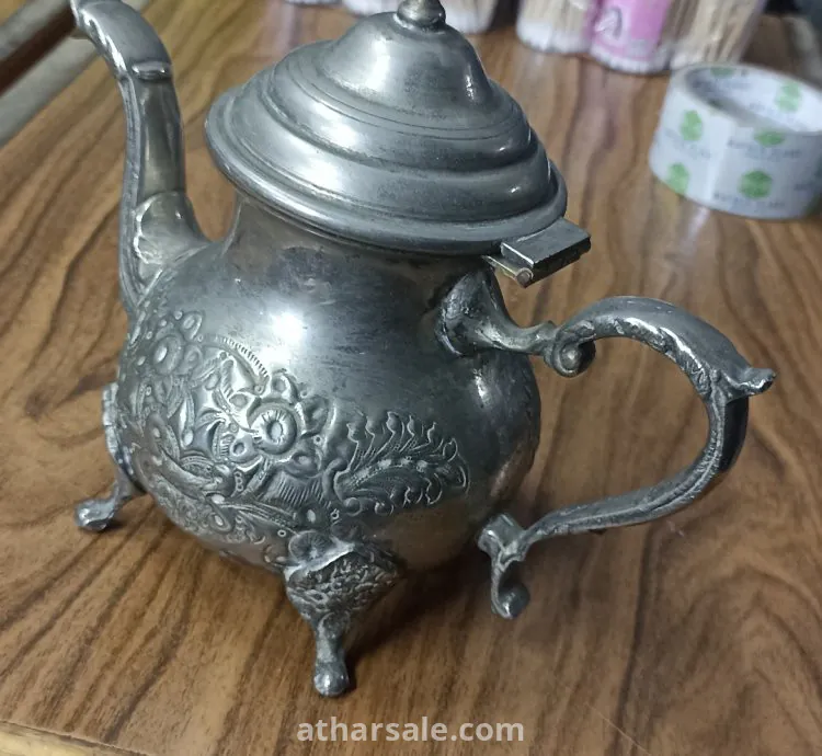 ابريق شاي فضة ماركة النحلة نوع ممتاز فضة حر.