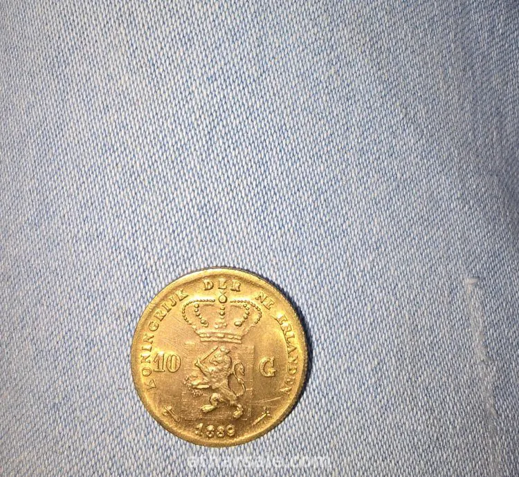 هذه العملة هي عملة ذهبية هولندية بقيمة 10 غيلدر (10 Gulden)، وتحديداً من عهد الملك ويليم الثالث