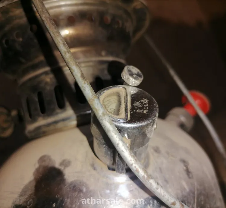 موقد ضوء جاز قديم بمؤشر رولكس ROLEX