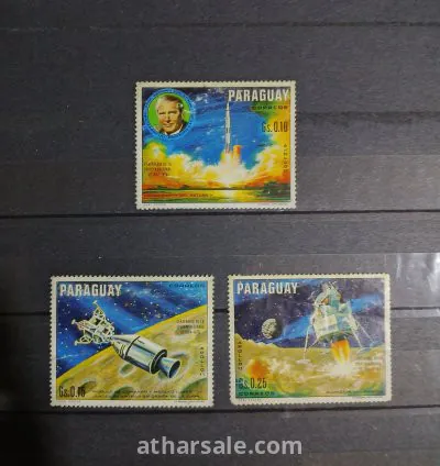 طابع هبوط اول سفينة فضاء على سطح القمر