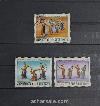 طابع فن الرقص الشعبي فى منغوليا