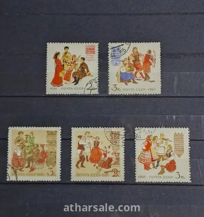 طابع فن الرقص الشعبي الروسي