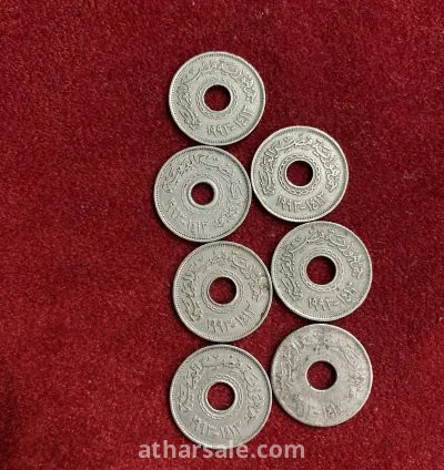 عدد ٧ أربع جنيه مثقوب إصدار ١٩٩٣