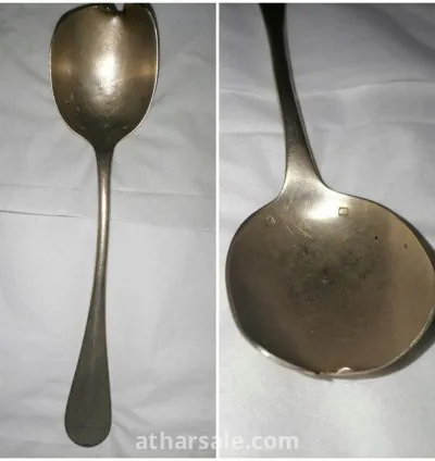 ملعقه اثريه مختومه  فضه خالصه تعود لعصر مصري قديم