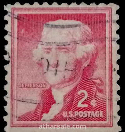 طابع الرئيس توماس جيفرسون