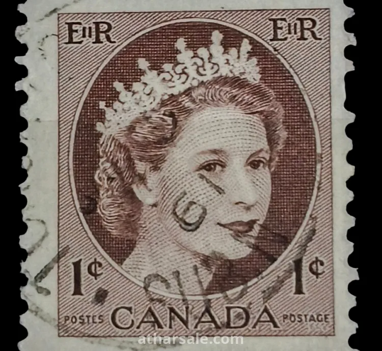 طابع المستعمرة البريطانية فى كندا الملكة إليزابيث