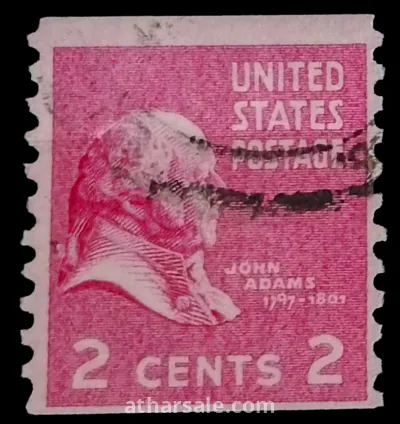 طابع جون أدم الرئيس الأمريكي