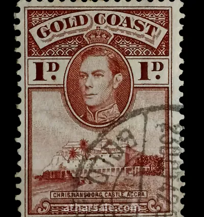 طابع المستعمرة البريطانية فى غرب أفريقيا الملك جورج السادس