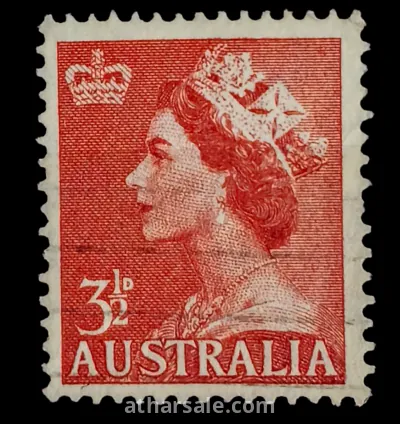 طابع المستعمرة البريطانية فى استراليا الملكة إليزابيث