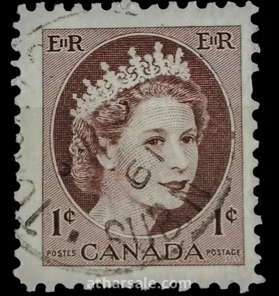 طابع المستعمرة البريطانية فى كندا الملكة إليزابيث