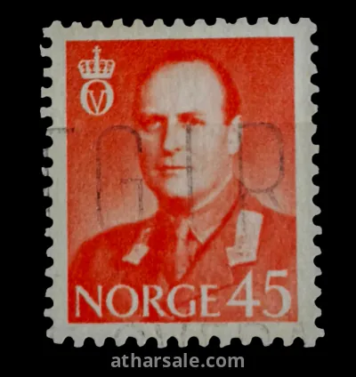 طابع الملك أولاف الخامس ملك النرويج