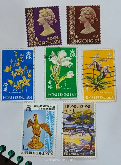 مجموعة طوابع مختلفة جديده 25