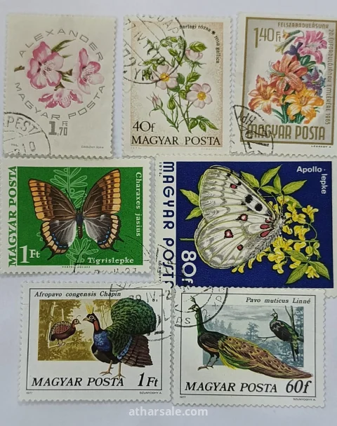 مجموعة طوابع مختلفة جديده