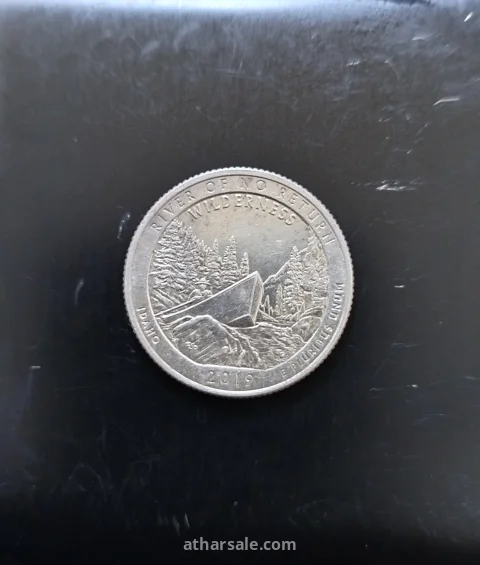 ربع دولار عليه علامة 2019 W نادر