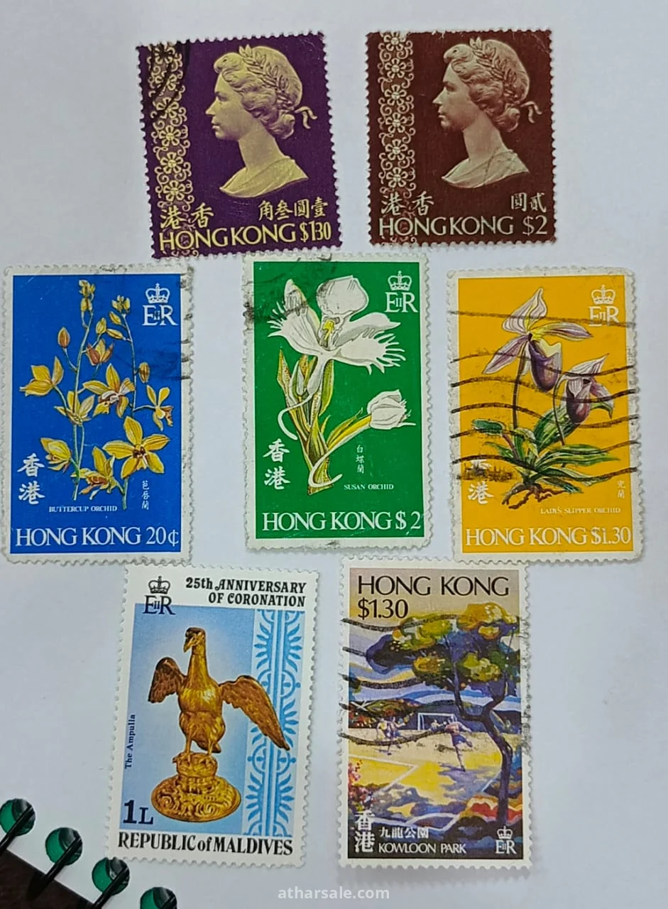 مجموعة طوابع مختلفة جديده