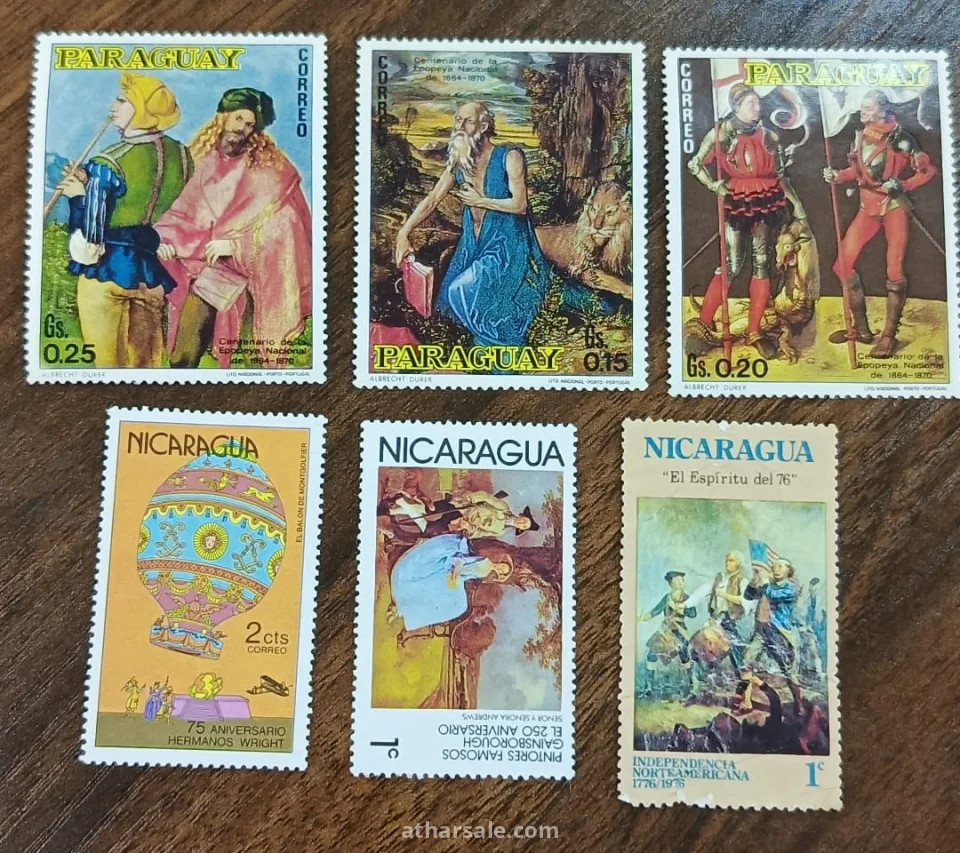 مجموعة طوابع مختلفة جديده