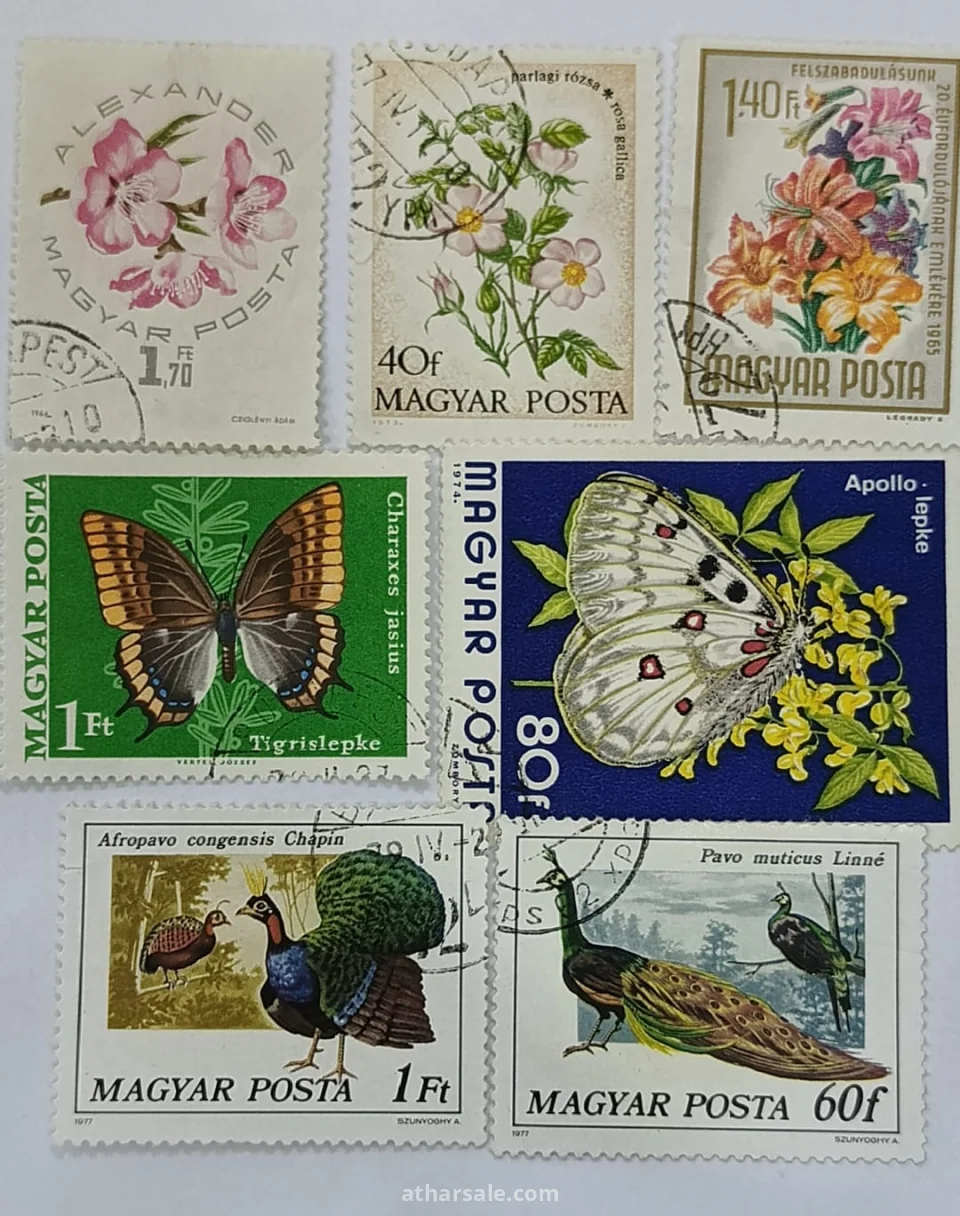 مجموعة طوابع مختلفة جديده