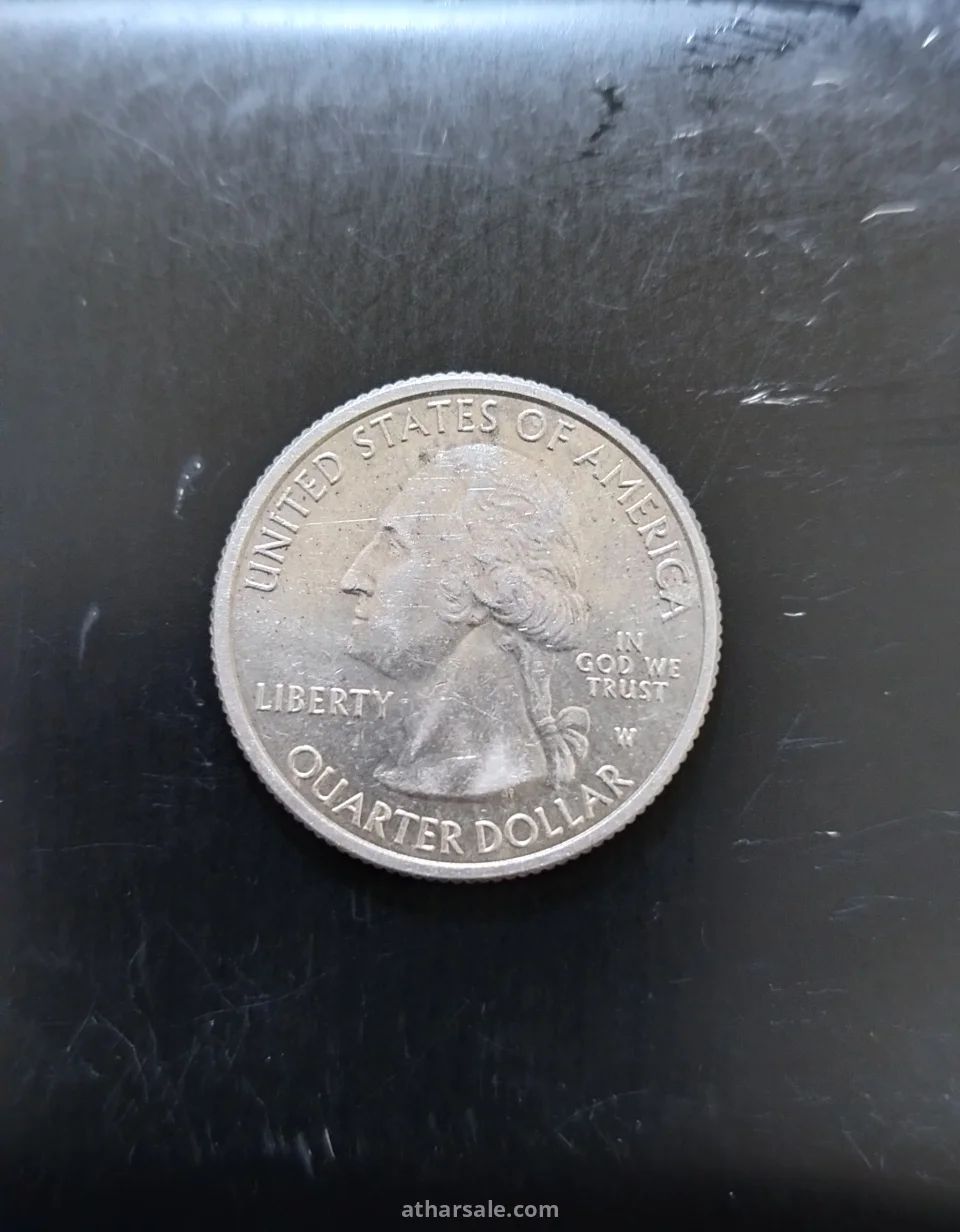 ربع دولار عليه علامة 2019 W نادر