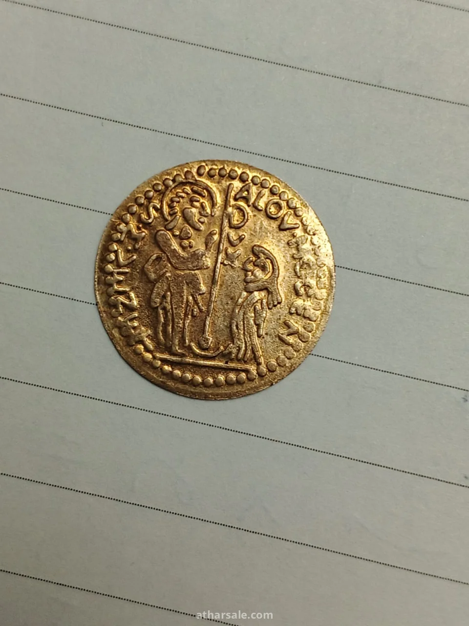 عملة قديمه من الذهب الخالص نادرة تعود للعصر الرومانى