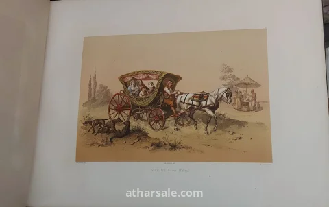 كتاب نادر وأصلي من القرن التاسع عشر يوثق إسطنبول العثمانية من خلال لوحات فنية ملونة مميزة للفنان Jean Brindesi، ويُعد قطعة مهمة لهواة اقتناء الكتب النادرة والفن الاستشراقي وتاريخ الدولة العثمانية تاريخ النشر: حوالي 1855–1860.  العمر التقريبي للكتاب اليوم: حوالي 166 إلى 171 سنة 15