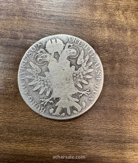 Historic Maria Theresa Thaler (1780) Silver Coin & A collection of vintage Arab and GCC coins (Bahrain, UAE, Kuwait, and others) 3