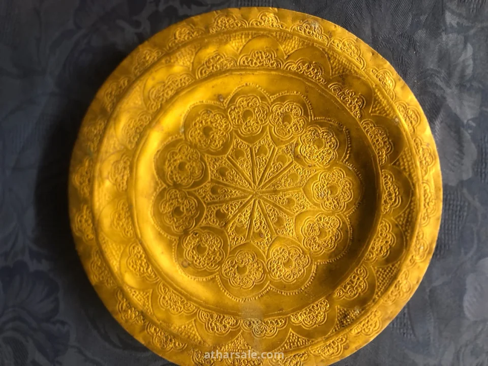 طقم صواني من النحاس الأصفر الأصيل