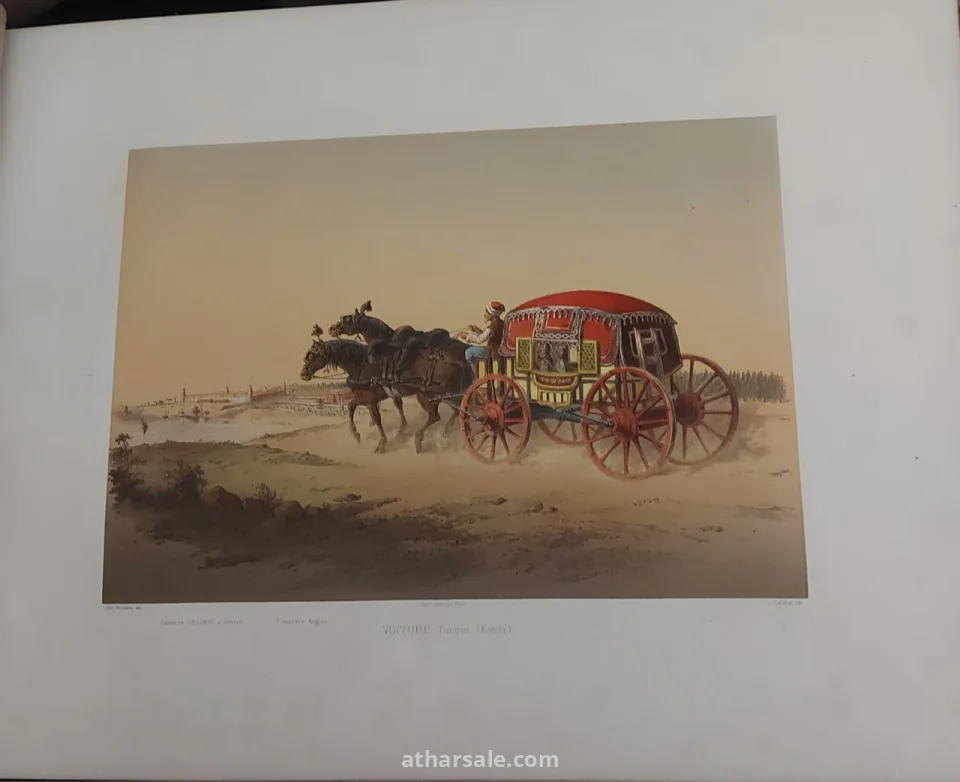 كتاب نادر وأصلي من القرن التاسع عشر يوثق إسطنبول العثمانية من خلال لوحات فنية ملونة مميزة للفنان Jean Brindesi، ويُعد قطعة مهمة لهواة اقتناء الكتب النادرة والفن الاستشراقي وتاريخ الدولة العثمانية تاريخ النشر: حوالي 1855–1860.  العمر التقريبي للكتاب اليوم: حوالي 166 إلى 171 سنة