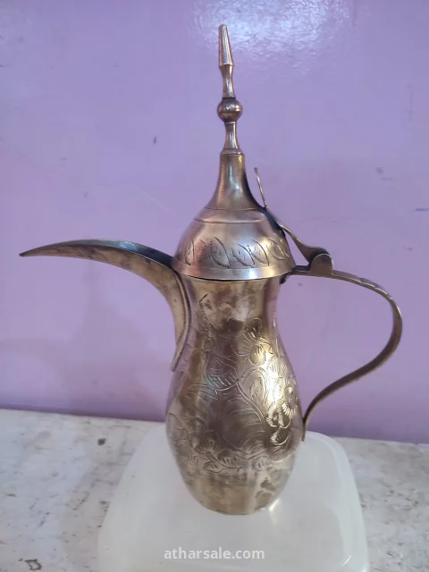دلة قهوة عربى خلجية مقاس 12 نحاس