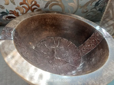 تحفة إفريقية أصلية نادرة (1950–1970) – نحت يدوي (خشب وبرونز) 3