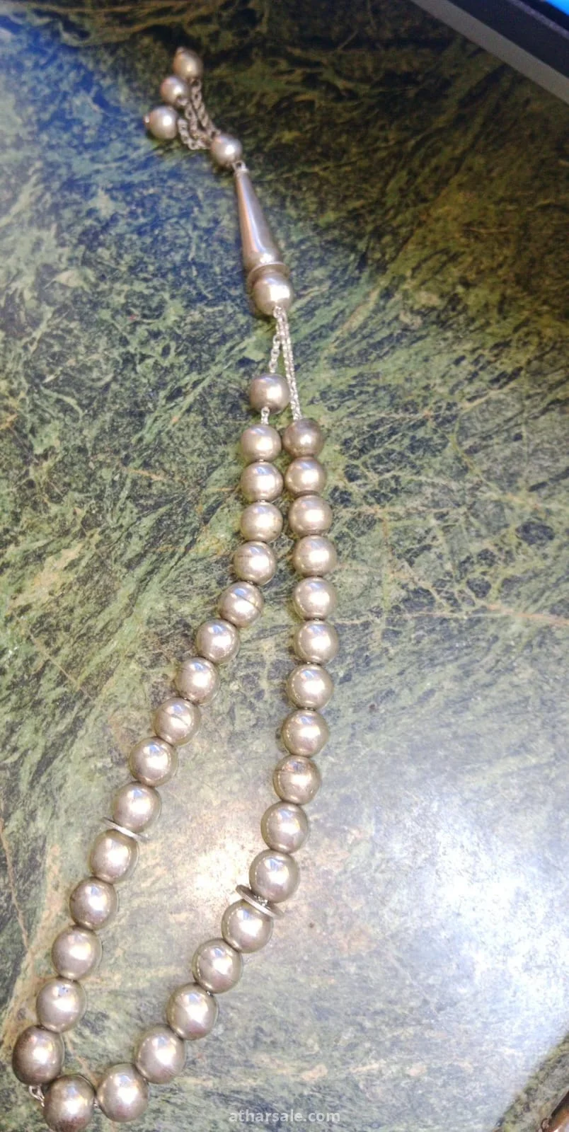 سبحة فضة عيار 900