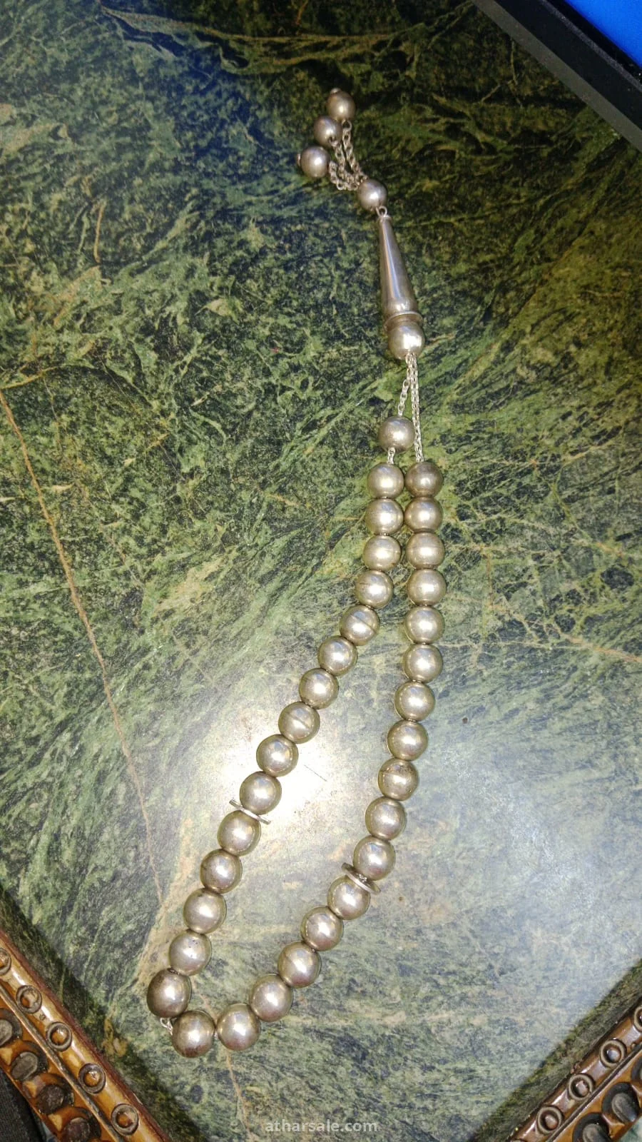 سبحة فضة عيار 900