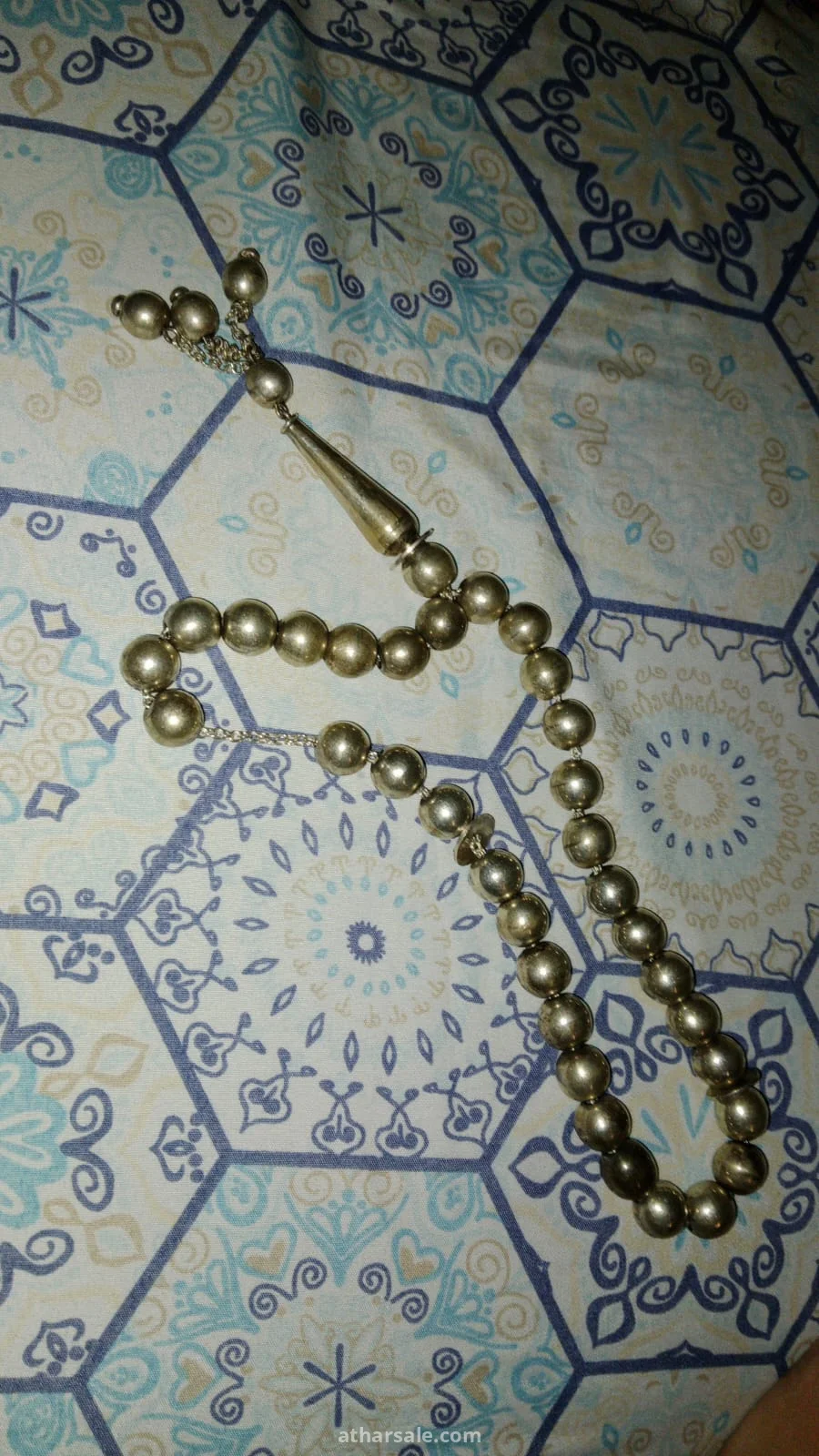 سبحة فضة عيار 900