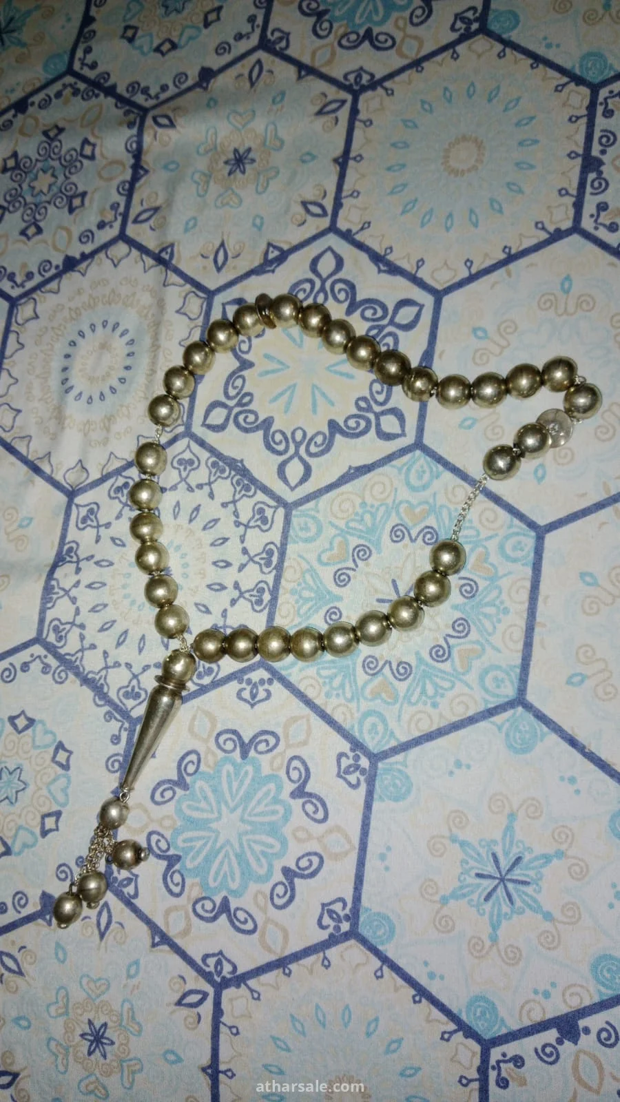 سبحة فضة عيار 900