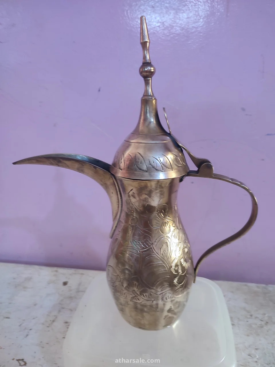دلة قهوة عربى خلجية مقاس 12 نحاس