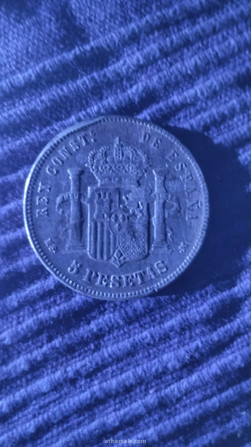 عملة لإسبانيا 1885 فضه 900