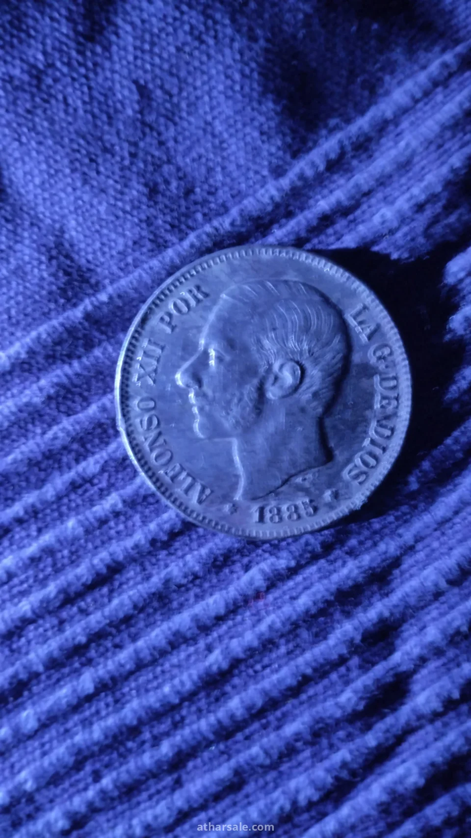 عملة لإسبانيا 1885 فضه 900