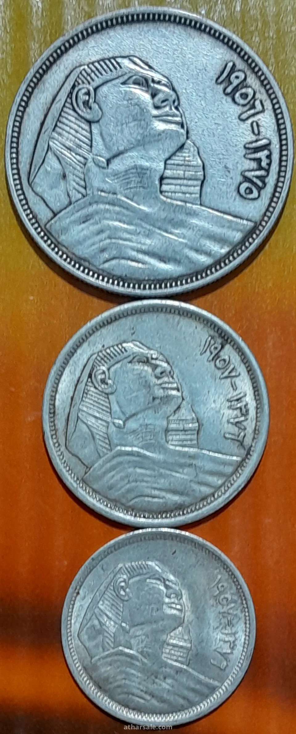 طقم عملات فضة مصرى ( ابو الهول)