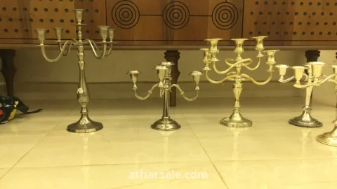 شمعدان نحاس اصفر 5